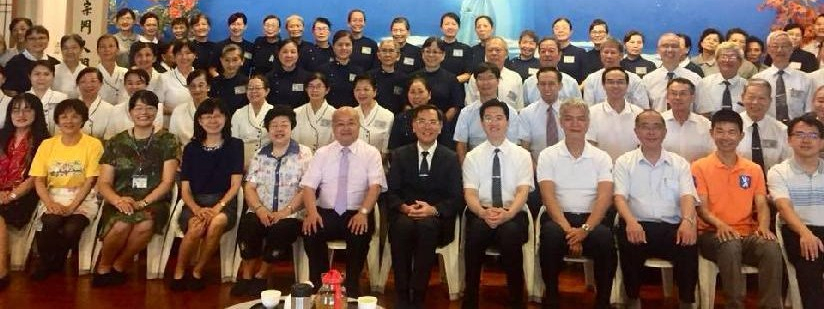 921大地震19週年前夕，蔡炳坤執行長與慈濟援建原台中縣希望工程學校校長們齊聚一堂，為明年二十週年紀念活動暖身！(20180912)