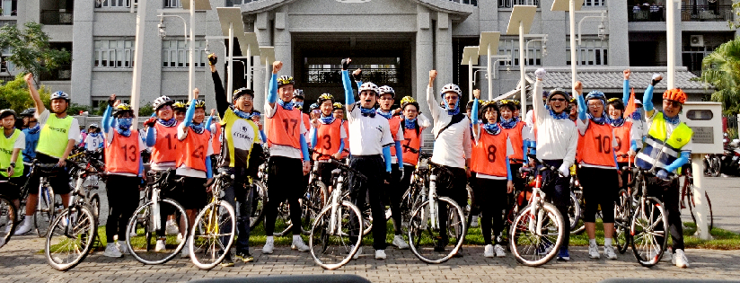 「做16歲」成年禮～臺南慈濟高中騎乘70公里單車，親師生共同來達成。(20190329)