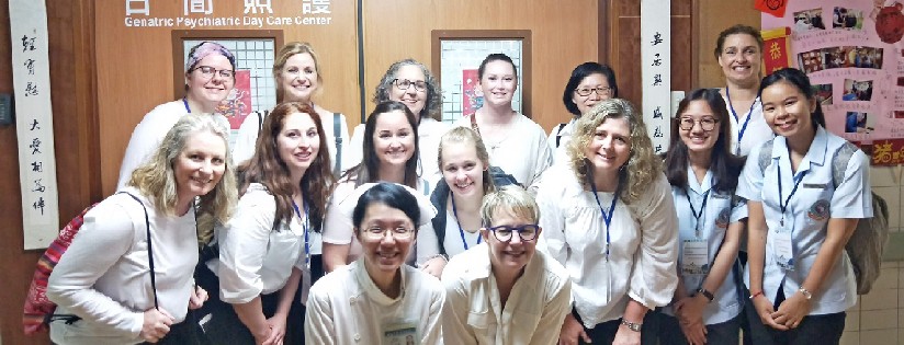 美國德州大學泰勒分校護理系師生參加慈濟科技大學2019跨文化健康照護課程，兩校共同提升護理能力。(20190518)