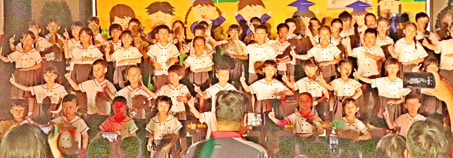 慈大附中辦理畢業宿營，孩子展現自我打理能力。(20190621)