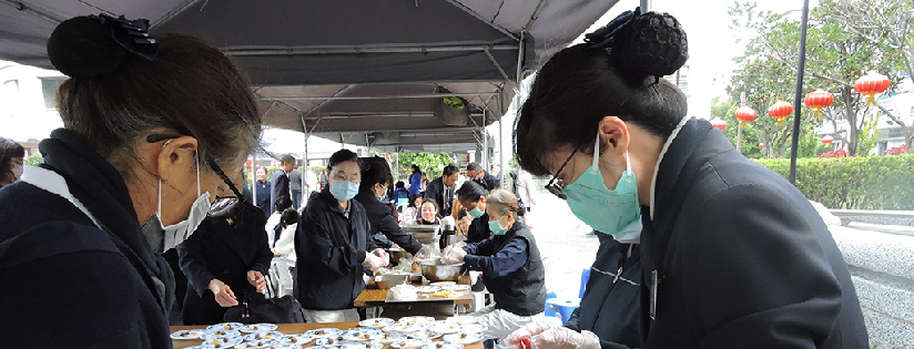 感恩在心溫暖圍爐，臺南慈中參與臺南歲末發放。(20200112)