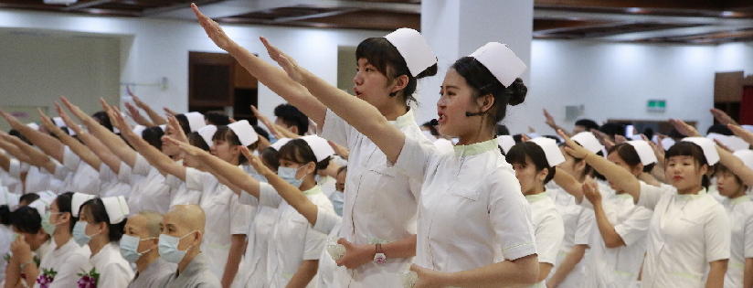 因疫情先實習再加冠，慈科大護生堅定護理價值。(20200923)