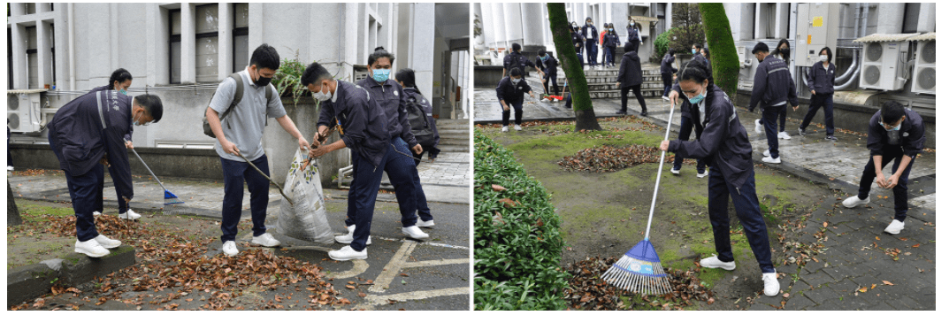 外籍學生參與歲末大掃除 搶先領紅包
